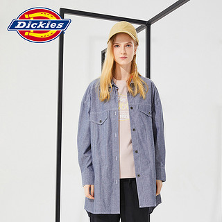 Dickies22秋季新款衬衫女休闲潮流中长外套