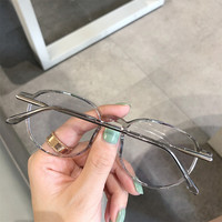 超轻TR复古小圆框女可配度数磨砂素颜眼镜框显脸小可配近视散光 灰色