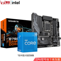 英特尔（Intel）12代 13代 i3 12100F 13100 盒装处理器 CPU主板套装 B760M GAMING X DDR4 i3 12100F