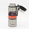 LISM保康保温杯 保康户外大容量304不锈钢带茶隔水.壶手提便携泡茶超 不锈钢本色750·毫升