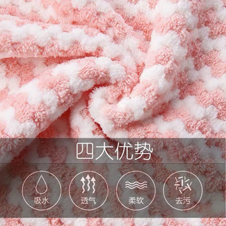 惠寻 京东自有品牌 加厚水波纹多用途清洁吸水抹布厨房洗碗布 10条装