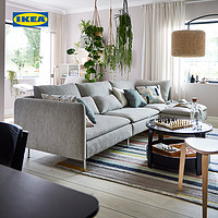 IKEA宜家SODERHAMN索德汉四人沙发带贵妃椅转角宽大座位靠垫