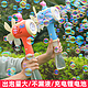 小猪佩奇玩具全自动网红少女心泡泡机儿童手持卡通风车彩色泡泡棒