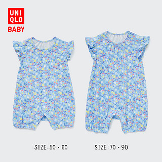 UNIQLO 优衣库 婴儿/新生儿/宝宝 爬爬服(短袖 印花 包臀衣春夏) 454836