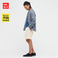 UNIQLO 优衣库 男装 水洗针织松紧短裤(休闲中裤 抽绳 附口袋) 461142