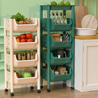 厨房置物架落地多层蔬菜架子玩具收纳架厨房用品大全菜篮子储物架
