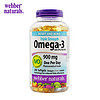 Webber Naturals 伟博 天然Webber Naturals加拿大进口高浓度极冷深海三倍Omega-3鱼油软胶囊 1425mg 成人DHA无腥味鱼油 200粒