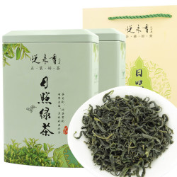 悦来香 茶叶2023年新茶春茶绿茶一级日照绿茶250克罐装两盒礼罐装500克