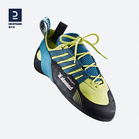 DECATHLON 迪卡侬 初学者高阶系带防滑鞋 EDGE LACE 黄蓝配色 37