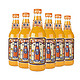 华洋 1982汽水果味碳酸饮料 358ml*6瓶（经典橙子）