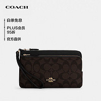 COACH 蔻驰 女士零钱包手拿包PVC配皮C5576IMAA8