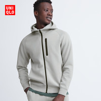 优衣库 男装 弹力快干连帽拉链运动开衫(长袖) 460325 UNIQLO