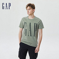 Gap 盖璞 男装夏季2023新款LOGO纯棉运动短袖T恤610134潮流休闲上衣