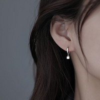 TekapoJade 蒂卡世琦（TekapoJade）2023年新款S925银几何方块耳扣女 方块精致耳扣