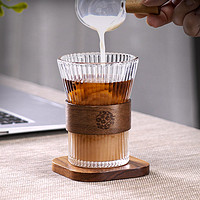饮致 玻璃杯子家用刻度咖啡杯套装创意杯子小欧式轻奢挂耳咖啡杯