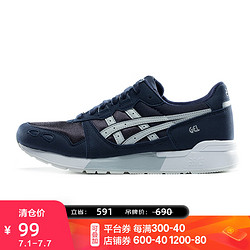 ASICS 亚瑟士 运动休闲鞋低帮男鞋女鞋 GEL-LYTE 深蓝/白色 37.5