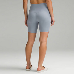 lululemon 丨Align™ 女士运动高腰罗纹紧身短裤 8" LW7CO2S 牛仔蓝 8