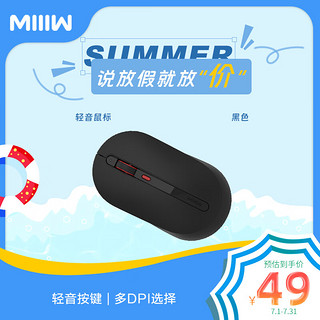 MIIIW 米物 M20 2.4G无线鼠标 1600DPI 黑色