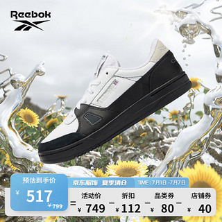 Reebok 锐步 官方男女LT COURT黑白熊猫休闲板鞋HP5361 42 (27cm),US：9 HP5361