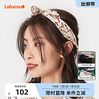 Lafuma 乐飞叶 户外露营骑行印花防晒速干围脖方巾女头巾百搭丝巾