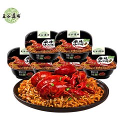 五谷道场 麻辣小龙虾拌面 112g*6碗
