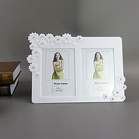 布丁画艺 韩版简约现代创意7寸相框摆台七寸影楼婚纱照可爱双框组合照片框