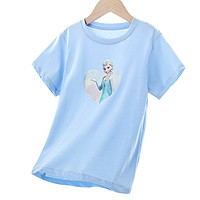 Disney 迪士尼 女童短袖儿童t恤
