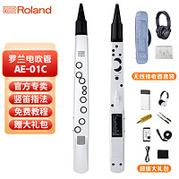 Roland 罗兰 AE-01C电吹管新型电子萨克斯支持蓝牙初学者成人老年人电子管乐 AE-01C[大礼包+耳机+接收器]