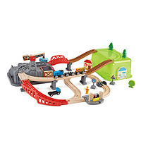 Hape 火车轨道小镇运输儿童益智玩具礼木礼物积木列车