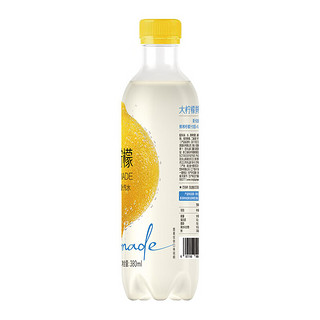 农夫山泉大柠檬鲜榨柠檬汁汽水380ml*6瓶特价碳酸饮料