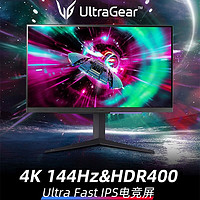 LG 乐金 27GR93U 27英寸4K 144HZ Fast-IPS显示器