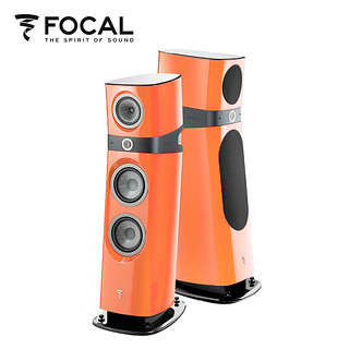 FOCAL 劲浪 the spirit of sound劲浪音响 SOPRA N3 无源音箱 hifi 2.0 家庭影院落地音箱一对 橘黄色