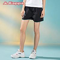 Kappa 卡帕 女款运动短裤休闲针织短裤夏季印花五分裤K0A22DY38D