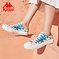 Kappa 卡帕 插画师孙佳艺联名帆布鞋新女款低帮板鞋运动休闲鞋