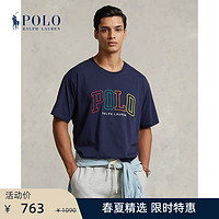 Ralph Lauren/拉夫劳伦男装 23春宽大版棉徽标平纹针织T恤RL16499