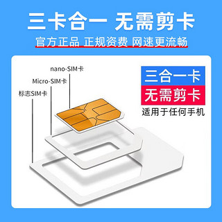 中国移动 来福卡 2年19月租+赠2张20元E卡（190G全部通用流量+流量可续约）