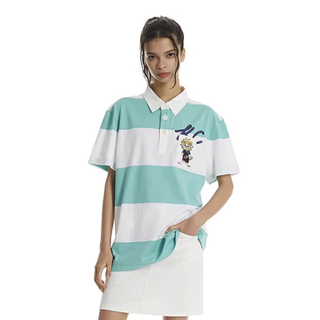 KENT&CURWEN 肯迪文 夏日趣味小狮子IP系列 男女款短袖POLO衫 K47M0EI141 粉绿 M