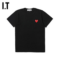 COMME des GARÇONS PLAY COMME DES GARCONSIT CDG 爱心刺绣短袖T恤