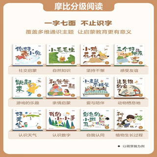 《学而思 摩比汉语分级阅读绘本识字卡：萌芽篇+探索篇+飞跃篇+成长篇》
