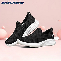 SKECHERS 斯凯奇 女鞋秋冬女子2022新款网面舒适一脚蹬轻便休闲运动鞋132000