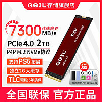 GeIL 金邦 P4P 2TB TLC颗粒 M.2固态硬盘SSD台式机笔记本 NVMe协议