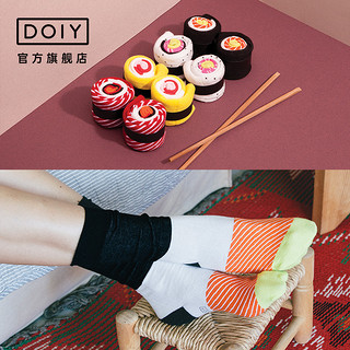 DOIY袜子西班牙创意设计中筒礼盒透气秋冬搞怪寿司牛油果情侣百搭