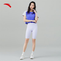 ANTA安踏奥特莱斯运动短袖女子短t2023夏季透气修身短款运动健身上衣