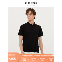 GUESS 盖尔斯 男士纯色翻领T恤 MN2K9471