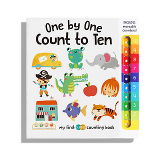 我的第一本滑块书color/counting book颜色配对数数书1到10原版英文绘本进口儿童宝宝婴儿游戏书撕不烂幼儿园启蒙纸板