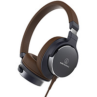 铁三角 Audio Technica/铁三角 ATH-SR5 便携头戴式耳机直推HIFI线控耳麦