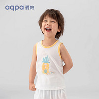 aqpa 爱帕 男女童背心儿童夏季纯棉T恤婴幼儿新生儿薄新款无袖衣服