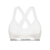 Calvin Klein CK女士文胸 运动内衣 送女友礼物000QF1654E 100白色 S