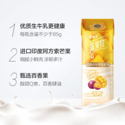 MENGNIU 蒙牛 牛奶芒果百香果口味 240g*12包