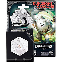 孩之宝 龙与地下城 Dungeons & Dragons Dicelings 变形金刚 骰子 白色猫头鹰Owlbear盒装现货